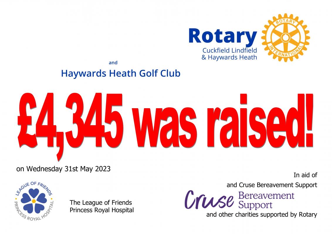 Charity Golf Day Cuckfield Lindfield & Haywards Heath Rotary
